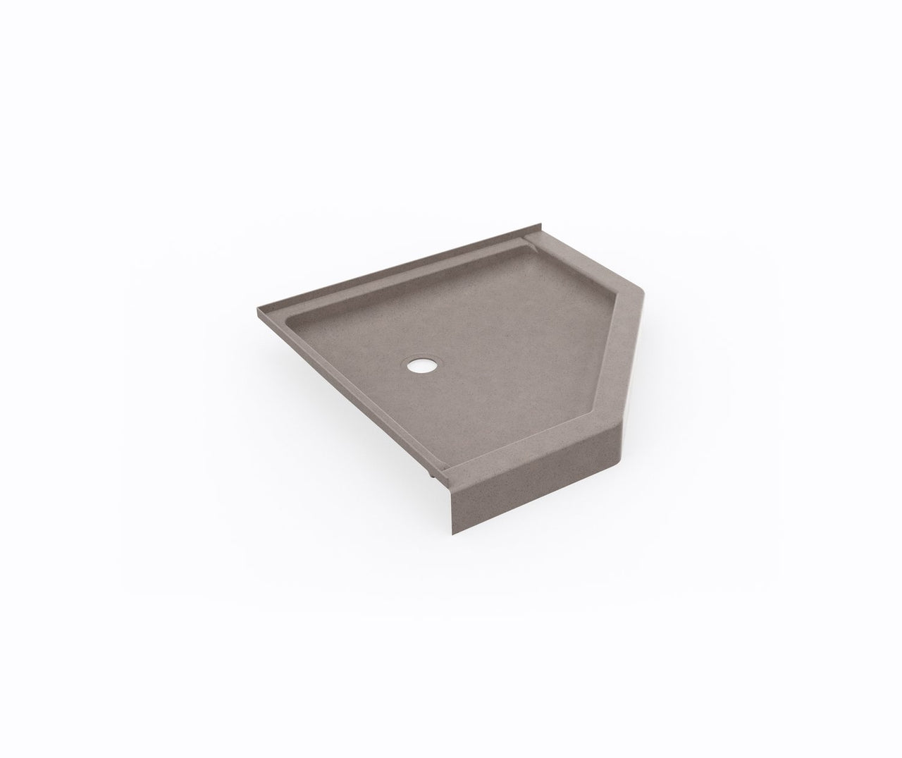 SS-36NEO 36 x 36 Swanstone Corner Shower Pan with Center Drain Clay