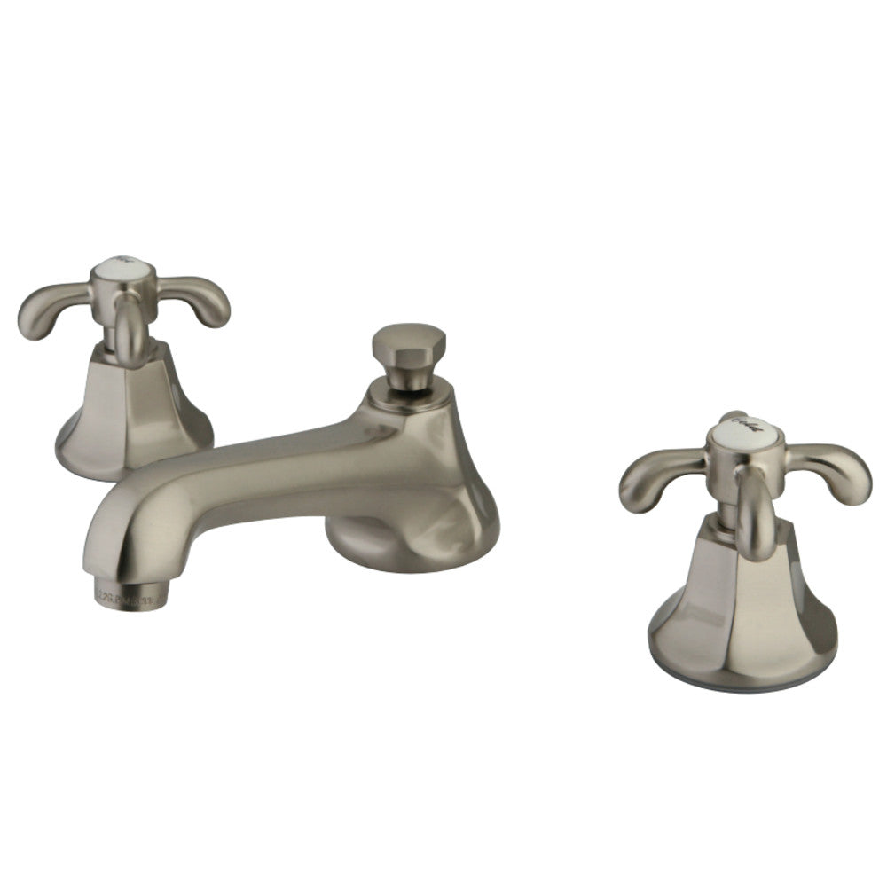 Kingston Brass KS4468TX 8 in. Widespread Bathroom Faucet, Brushed Nickel - BNGBath