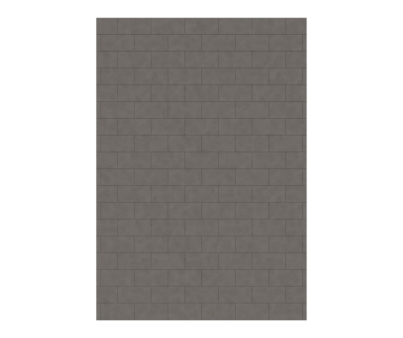 MTMK-7250-1 50 x 72 Swanstone Metro Subway Tile Glue up Bathtub and Shower Single Wall Panel  - BNGBath