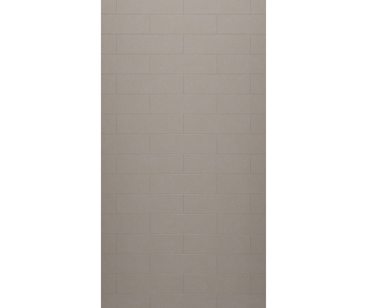 MSMK-8438-1 38 x 84 Swanstone Modern Subway Tile Glue up Bathtub and Shower Single Wall Panel  - BNGBath