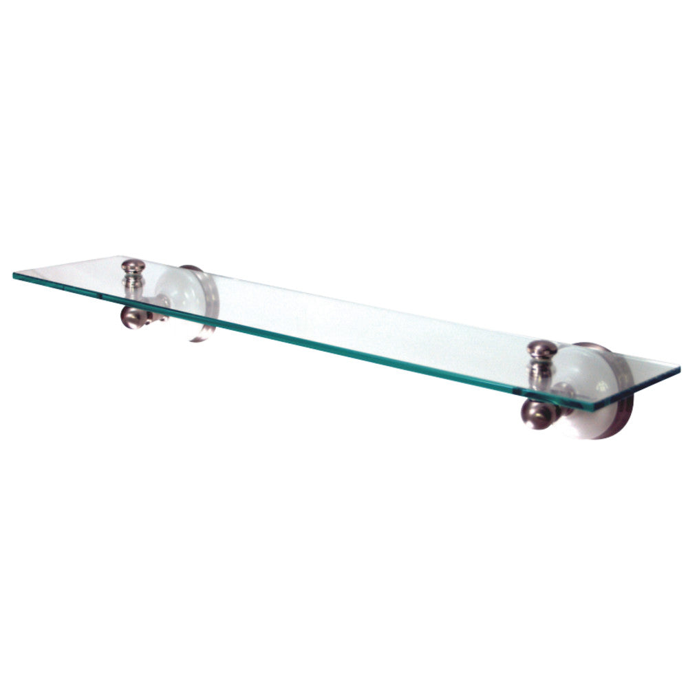 Kingston Brass BA1119SN Victorian Cosmetic Glass Shelf, Brushed Nickel - BNGBath