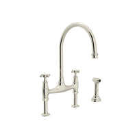 Thumbnail for Perrin & Rowe Georgian Era Bridge Kitchen Faucet with Sidespray - BNGBath