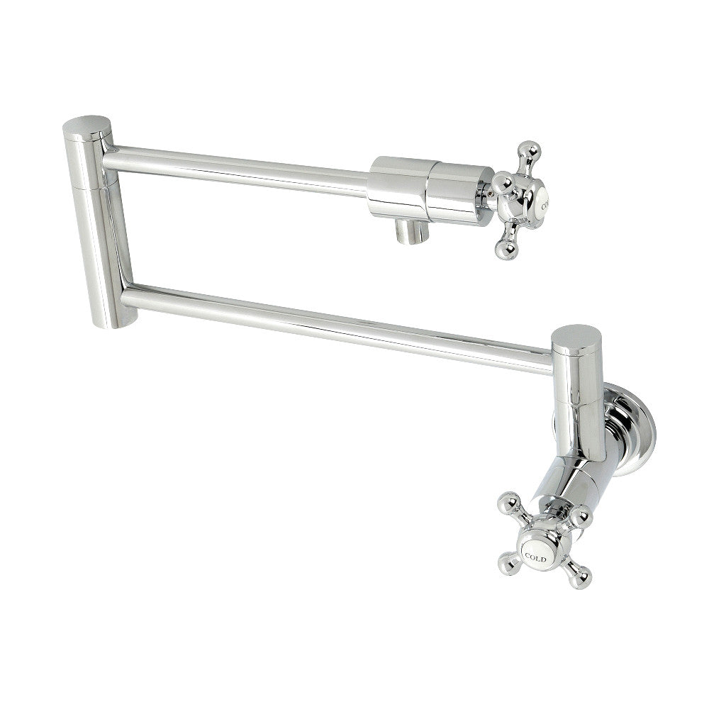 Kingston Brass KS4101BX Metropolitan Wall Mount Pot Filler, Polished Chrome - BNGBath