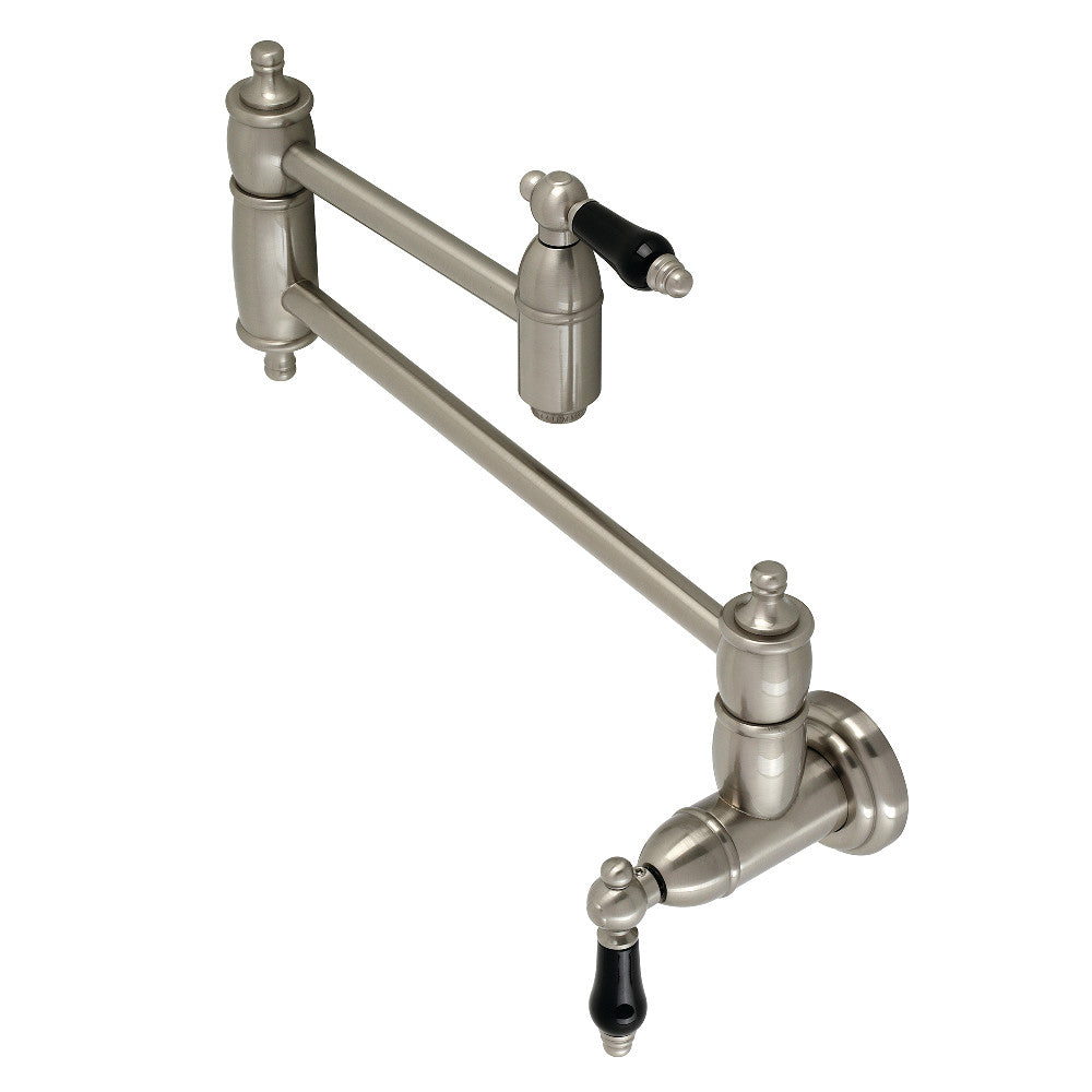 Kingston Brass KS3108PKL Duchess Wall Mount Pot Filler, Brushed Nickel - BNGBath