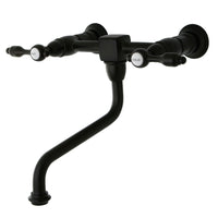 Thumbnail for Kingston Brass KS1215TAL Tudor Wall Mount Bathroom Faucet, Oil Rubbed Bronze - BNGBath