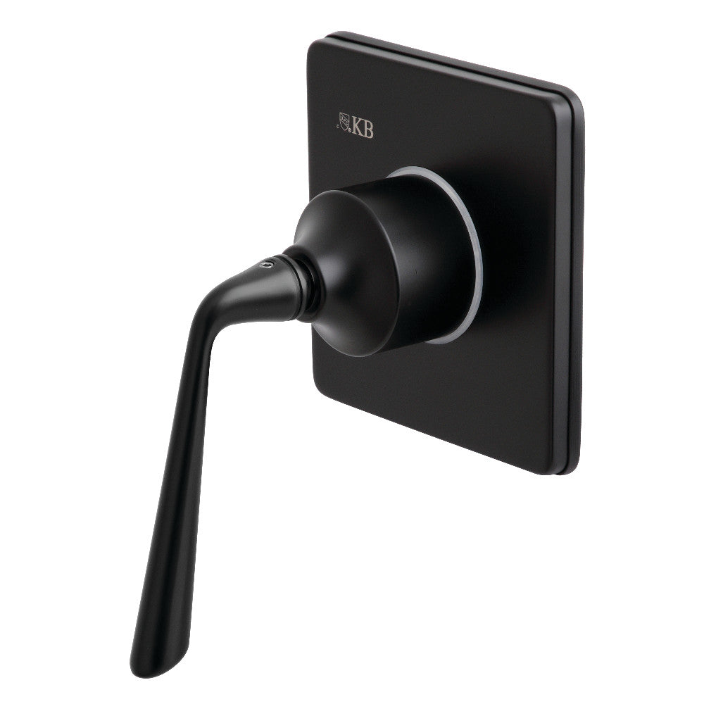 Kingston Brass KS3040ZL 3-Way Diverter Valve with Trim Kitt, Matte Black - BNGBath