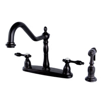 Thumbnail for Kingston Brass KB1755TALBS Tudor Centerset Kitchen Faucet, Oil Rubbed Bronze - BNGBath