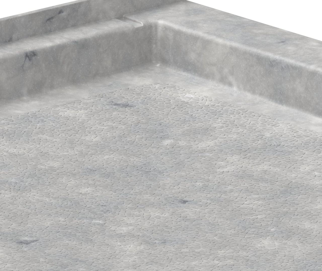 32" x 60" Swanstone Solid Surface Single Threshold Shower Base - BNGBath