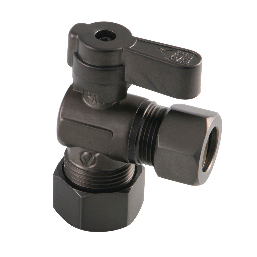 Kingston Brass KF5440ORB 5/8" OD Comp X 1/2" OD Comp Angle Stop Valve, Oil Rubbed Bronze - BNGBath