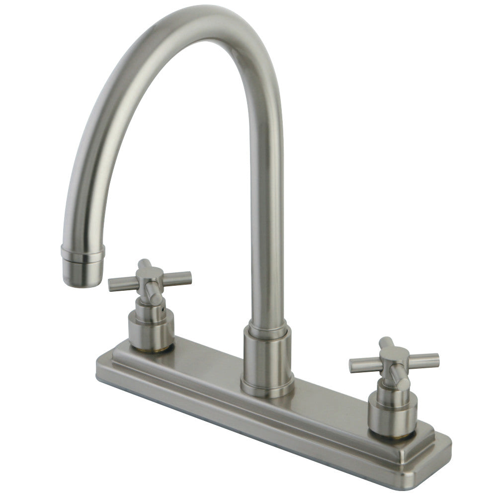 Kingston Brass KS8798EXLS 8-Inch Centerset Kitchen Faucet, Brushed Nickel - BNGBath