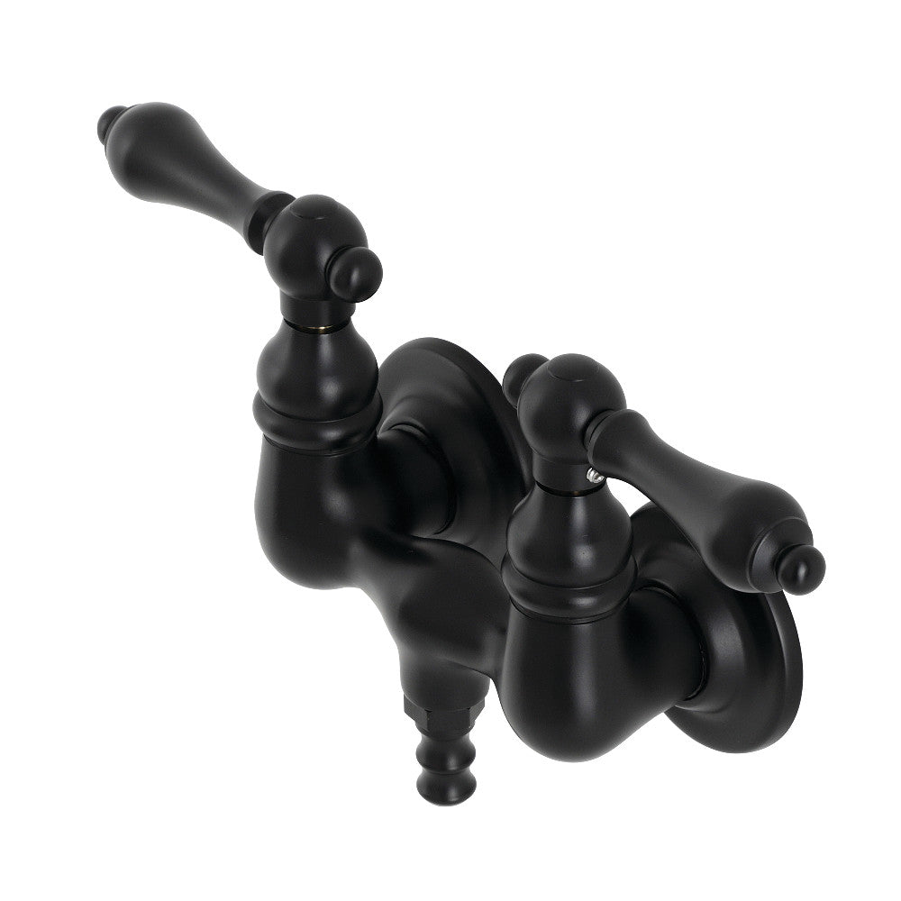 Aqua Vintage AE31T0 Vintage 3-3/8 Inch Wall Mount Tub Faucet, Matte Black - BNGBath