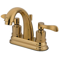 Thumbnail for Kingston Brass KS8612DFL 4 in. Centerset Bathroom Faucet, Polished Brass - BNGBath