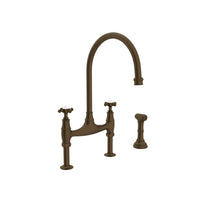 Thumbnail for Perrin & Rowe Georgian Era Bridge Kitchen Faucet with Sidespray - BNGBath