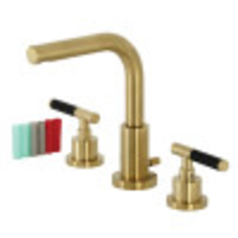 Fauceture FSC8953CKL Kaiser Widespread Bathroom Faucet with Brass Pop-Up, Brushed Brass - BNGBath