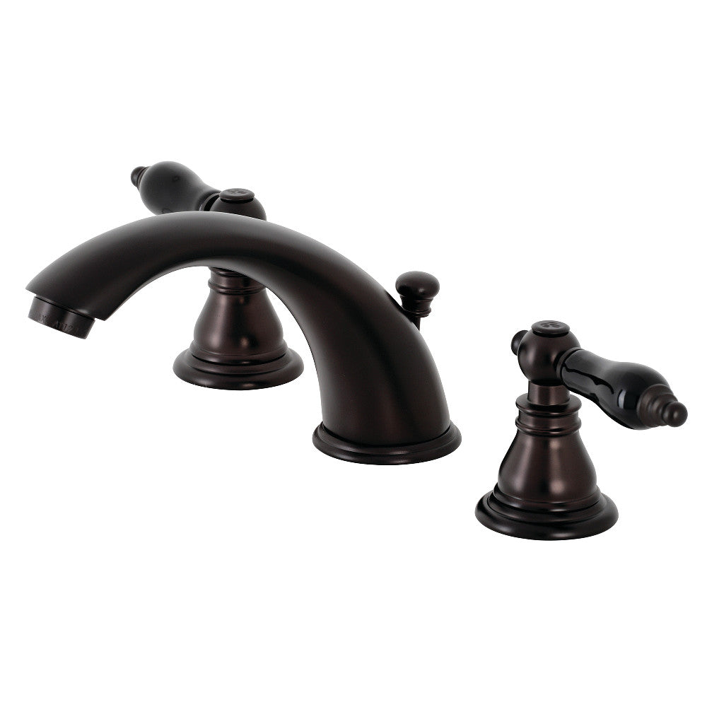 Kingston Brass KB965AKL Duchess Widespread Bathroom Faucet with Plastic Pop-Up, Oil Rubbed Bronze - BNGBath