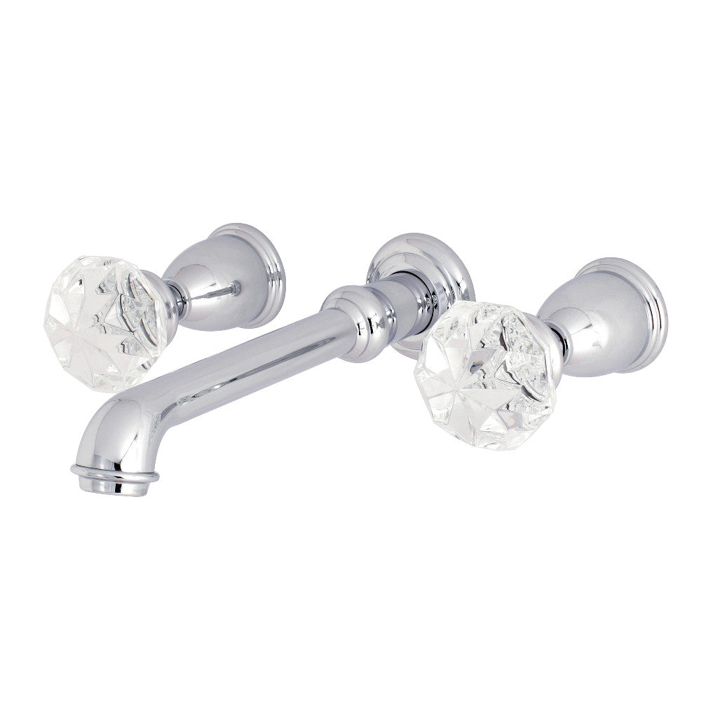 Kingston Brass KS7021KWL Krystal Onyx Wall Mount Roman Tub Faucet, Polished Chrome - BNGBath