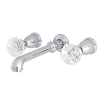 Thumbnail for Kingston Brass KS7021KWL Krystal Onyx Wall Mount Roman Tub Faucet, Polished Chrome - BNGBath