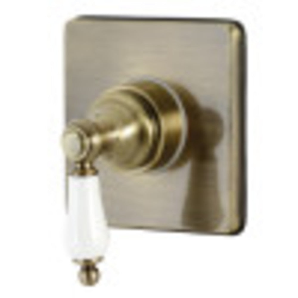 Kingston Brass KS3043PL 3-Way Diverter Valve with Trim Kit, Antique Brass - BNGBath