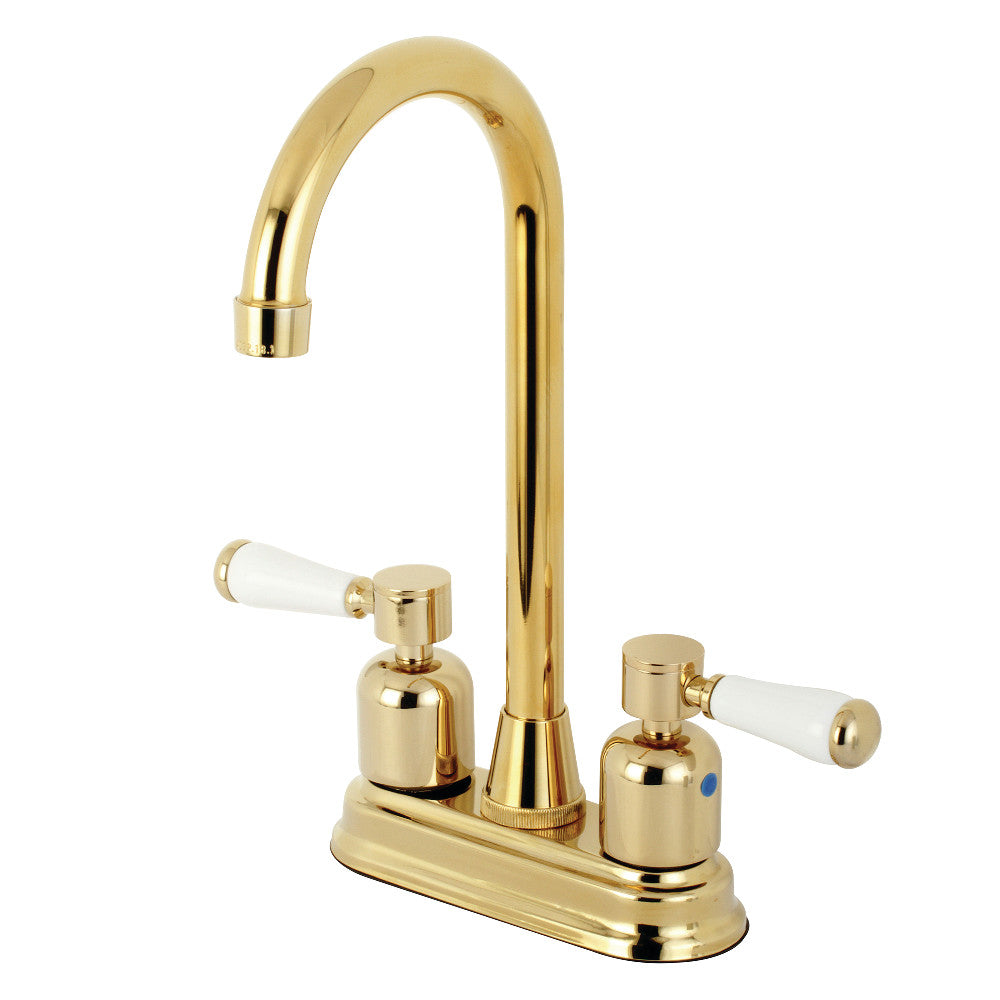 Kingston Brass KB8492DPL Paris Bar Faucet, Polished Brass - BNGBath