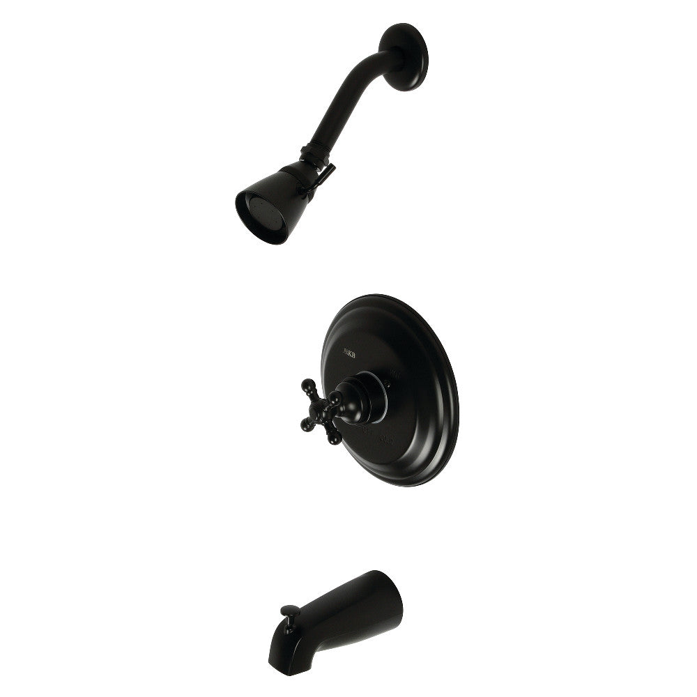 Kingston Brass KB2630BX Metropolitan Tub and Shower Faucet, Matte Black - BNGBath