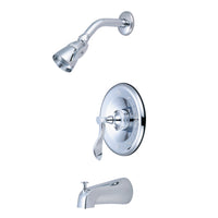 Thumbnail for Kingston Brass KB1631CFL Century Tub & Shower Faucet, Polished Chrome - BNGBath