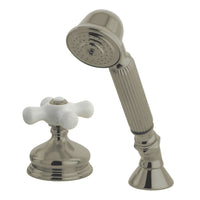 Thumbnail for Kingston Brass KSK3338PXTR Transfer Valve Set for Roman Tub Filler, Brushed Nickel - BNGBath