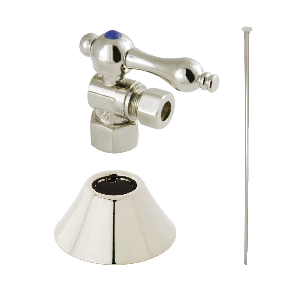 Kingston Brass CC43106TKF20 Traditional Plumbing Toilet Trim Kit, Polished Nickel - BNGBath