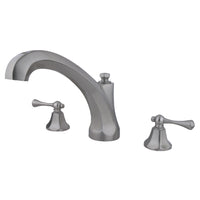 Thumbnail for Kingston Brass KS4328BL Vintage Roman Tub Faucet, Brushed Nickel - BNGBath