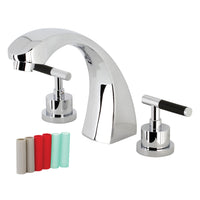 Thumbnail for Kingston Brass KS4361CKL Kaiser Two-Handle Roman Tub Faucet, Polished Chrome - BNGBath