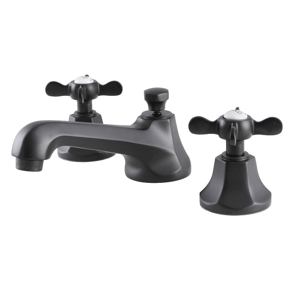 Kingston Brass KS4460BEX Essex 8" Widespread Bathroom Faucet, Matte Black - BNGBath