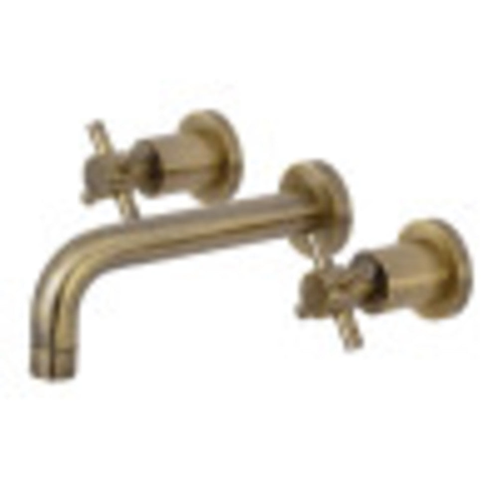 Kingston Brass KS8123DX Concord 2-Handle Wall Mount Bathroom Faucet, Antique Brass - BNGBath