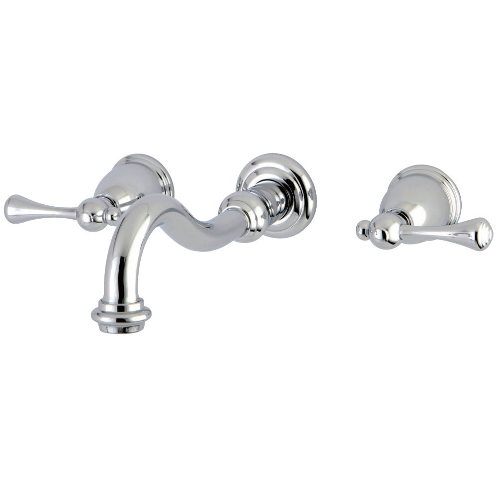 Kingston Brass KS3121BL Wall Mount Bathroom Faucet, Polished Chrome - BNGBath