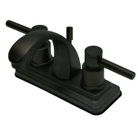 Thumbnail for Kingston Brass KS4645DL 4 in. Centerset Bathroom Faucet, Oil Rubbed Bronze - BNGBath