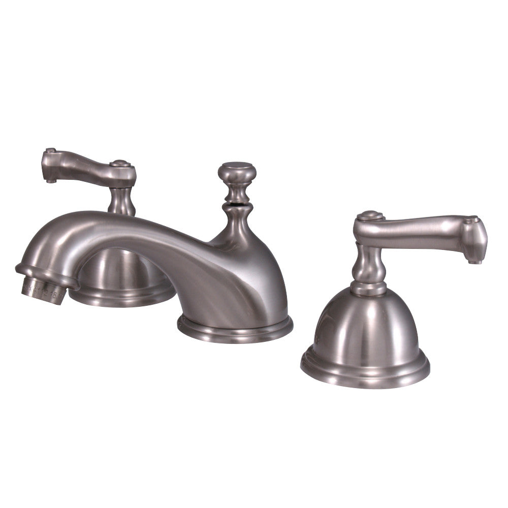 Kingston Brass KS3968FL 8 in. Widespread Bathroom Faucet, Brushed Nickel - BNGBath