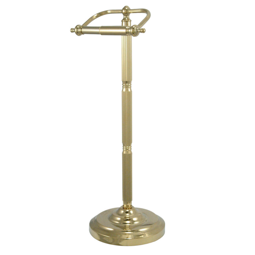 Kingston Brass CC2102 Georgian Freestanding Toilet Paper Holder, Polished Brass - BNGBath