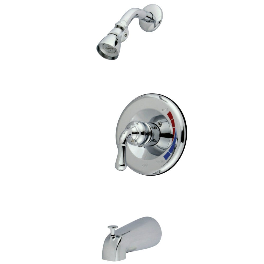 Kingston Brass KB631 Magellan Single-Handle Operation Tub & Shower Faucet, Polished Chrome - BNGBath