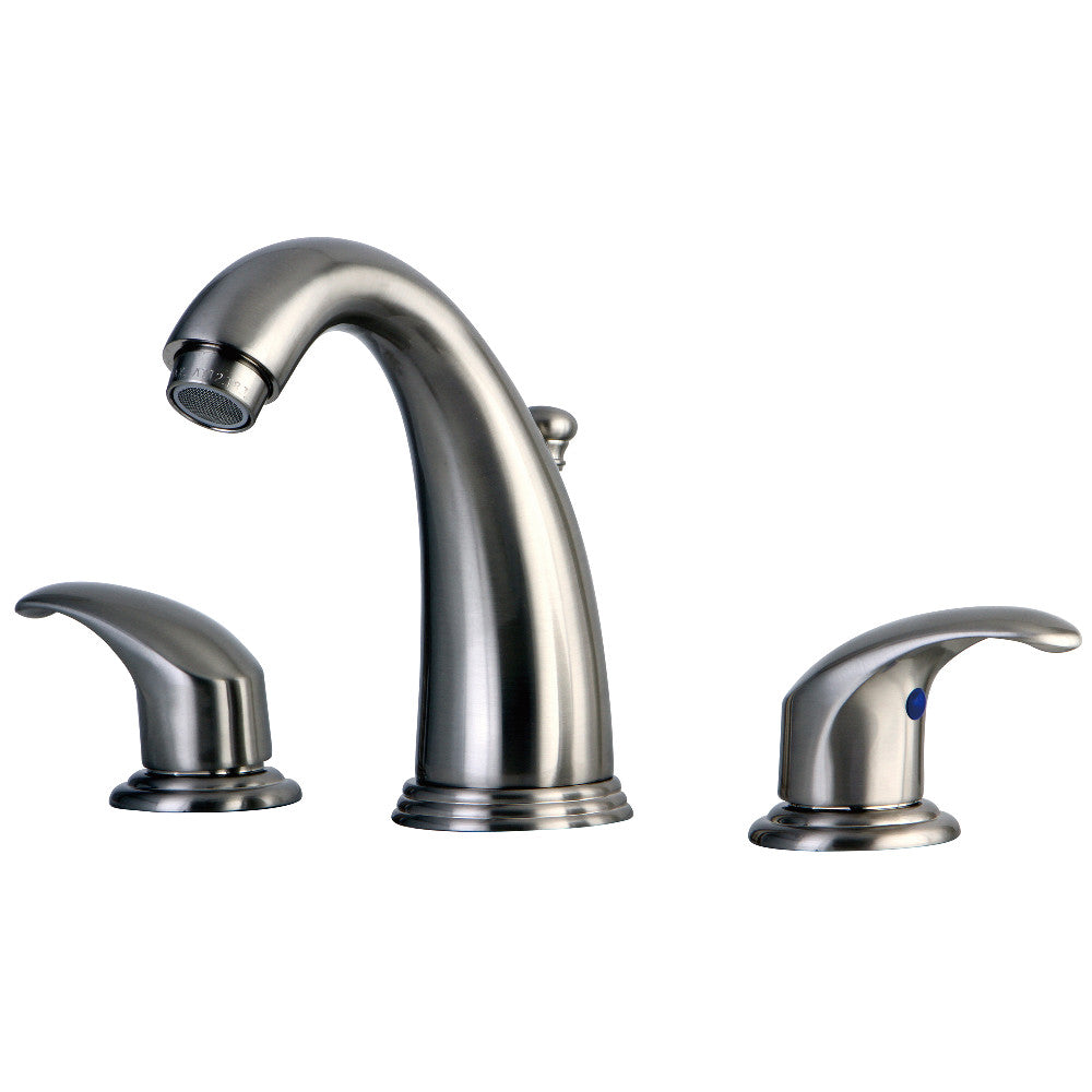 Kingston Brass KB988LL 8 to 16 in. Widespread Bathroom Faucet, Brushed Nickel - BNGBath