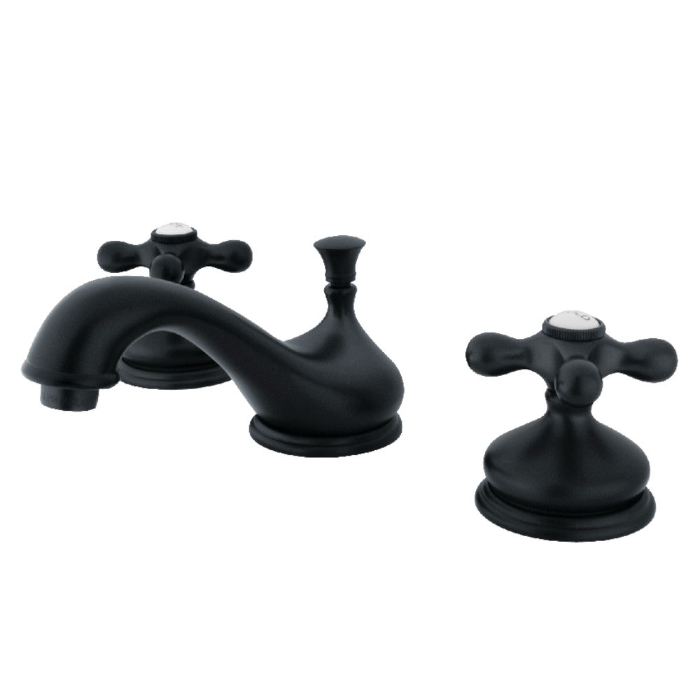 Kingston Brass KS1160AX 8 in. Widespread Bathroom Faucet, Matte Black - BNGBath