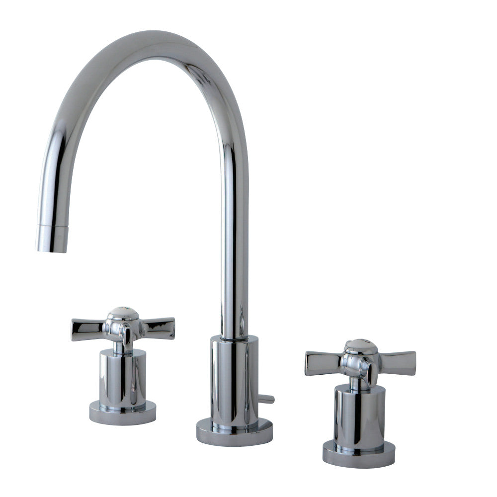 Kingston Brass KS8921ZX 8 in. Widespread Bathroom Faucet, Polished Chrome - BNGBath