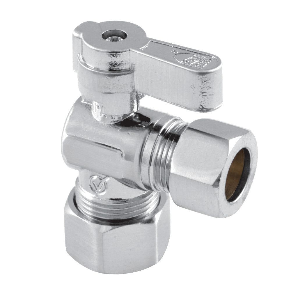 Kingston Brass KF5440 5/8" OD Comp X 1/2" OD Comp Angle Stop Valve, Polished Chrome - BNGBath