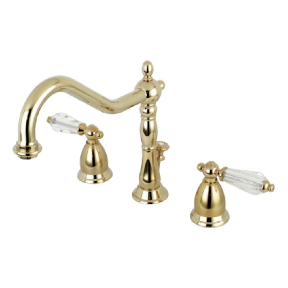 Kingston Brass KS1992WLL 8 in. Widespread Bathroom Faucet, Polished Brass - BNGBath