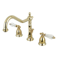 Thumbnail for Kingston Brass KS1992WLL 8 in. Widespread Bathroom Faucet, Polished Brass - BNGBath