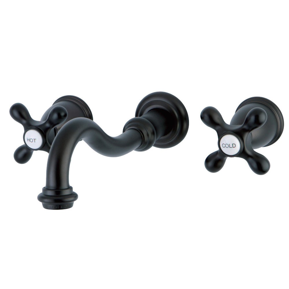 Kingston Brass KS3125AX Vintage 2-Handle Wall Mount Bathroom Faucet, Oil Rubbed Bronze - BNGBath