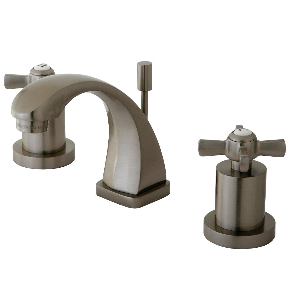 Kingston Brass KS4948ZX 8 in. Widespread Bathroom Faucet, Brushed Nickel - BNGBath