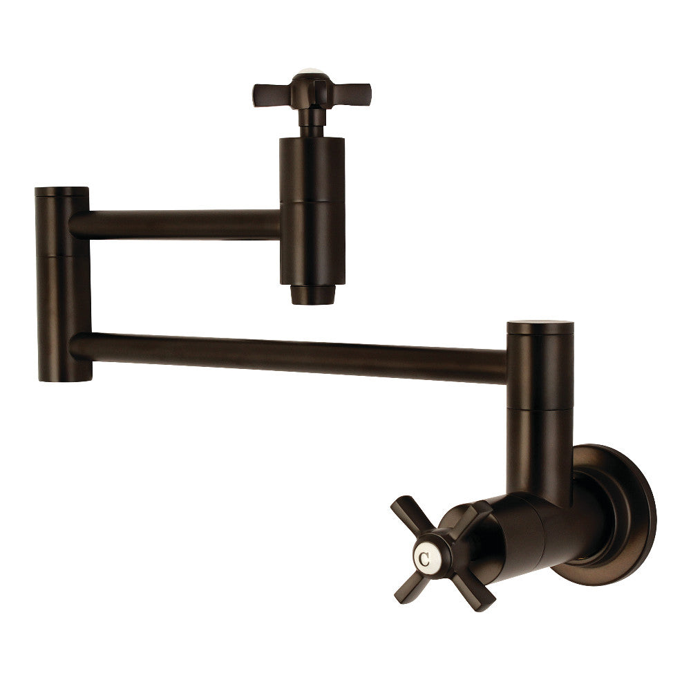 Kingston Brass KS8105ZX Millennium Wall Mount Pot Filler Kitchen Faucet, Oil Rubbed Bronze - BNGBath