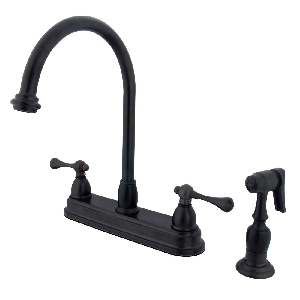 Kingston Brass KB3755BLBS Vintage Centerset Kitchen Faucet, Oil Rubbed Bronze - BNGBath