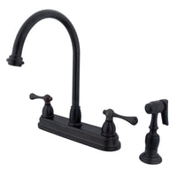 Thumbnail for Kingston Brass KB3755BLBS Vintage Centerset Kitchen Faucet, Oil Rubbed Bronze - BNGBath