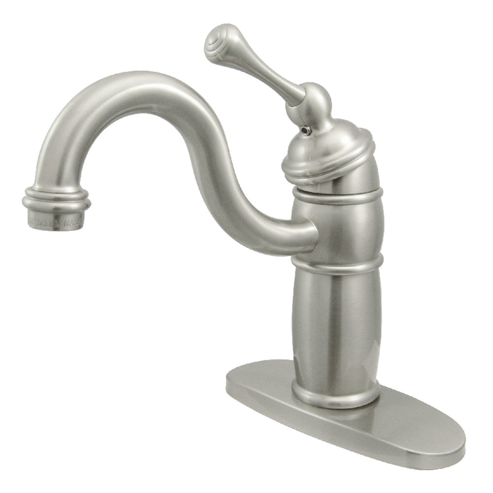 Kingston Brass KB1488BL Vintage Single-Handle Monoblock Bar Faucet, Brushed Nickel - BNGBath