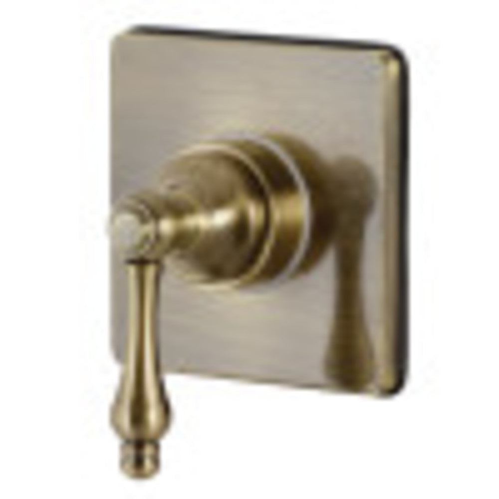 Kingston Brass KS3043AL 3-Way Diverter Valve with Trim Kit, Antique Brass - BNGBath