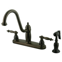 Thumbnail for Kingston Brass KB7115TLBS Templeton Centerset Kitchen Faucet, Oil Rubbed Bronze - BNGBath